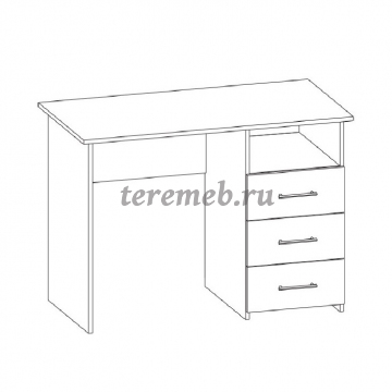 Стол компьютерный Интел-3 (ясень шимо тёмный/ясень шимо светлый), Артикул СП-4694, Размеры (ДхГхВ): 1100 х 570 х 750 мм