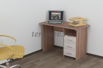 Стол компьютерный Интел-3 (ясень шимо тёмный/ясень шимо светлый) - фото товара, ракурс 1