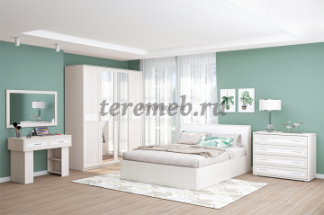 Комод Кэт-4 4 ящика (бодега светлый/кайман белый), цена 16100 руб. - фото товара, ракурс 2