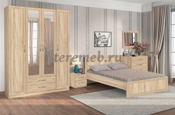 Кровать 1,4 Классика, Артикул 4170323, Размеры (ДхГхВ): 2050 х 1470 х 820 мм, спальное место:, 1400х2000 мм