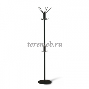 Вешалка для одежды Офис 1-1Р (чёрный/серый) - фото товара, ракурс 1