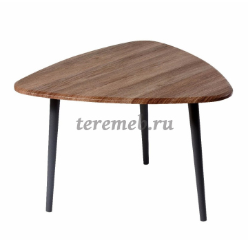 Стол журнальный Квинс (черный сатин/грецкий орех), цена 5400 руб. - фото товара, ракурс 2