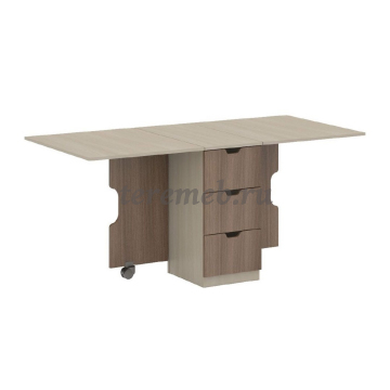 Стол-книжка СТ-01 (ясень шимо светлый/ясень шимо тёмный) - фото товара, ракурс 1