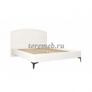 Спальня Валенсия вариант 2, Материалы: ЛДСП; МДФ; ПВХ; ДВП;, Зеркало; Металл, Цвет: Белый шагрень/Белый шагрень