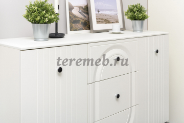 Комод Валенсия 13.309.01, Артикул К-4945, Размеры (ДхГхВ): 1332 х 384 х 875 мм