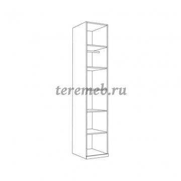 Шкаф-пенал Валенсия 13.207.01, цена 14350 руб. - фото товара, ракурс 2