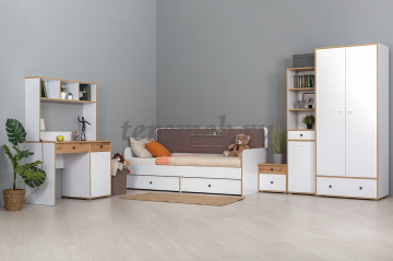 Стеллаж Вуди 13.146, Артикул С-4961, Размеры (ДхГхВ): 450 х 402 х 1803 мм