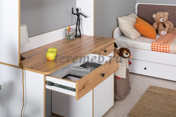 Стол письменный Вуди 12.42, Артикул СП-4962, Размеры (ДхГхВ): 1100 х 527 х 784 мм