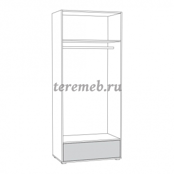 Шкаф для одежды Вуди 13.138, цена 13300 руб. - фото товара, ракурс 2