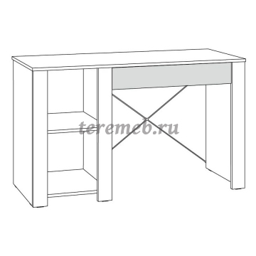 Стол письменный Джастин 12.154, цена 6800 руб. - фото товара, ракурс 2
