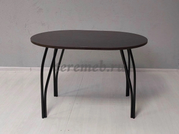 Стол обеденный СТ-10 (чёрный/бодега тёмный) - фото товара, ракурс 1