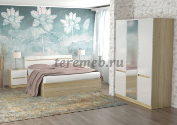 Шкаф 3-х дверный Стиль М-6 с зеркалом, цена 30150 руб. - фото товара, ракурс 2