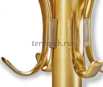 Вешалка для одежды SHT-CR15 (золотой), Артикул ДО-590, Размеры (ДхГхВ): 350 х 350 х 1745 мм