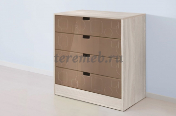 Детская Бриз МДФ (квадрат, ясень шимо светлый/шоколад) вариант 4, цена 38500 руб. - фото товара, ракурс 2