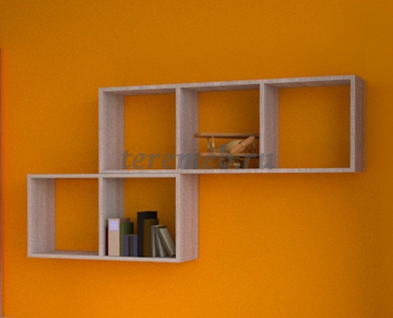 Детская Бриз МДФ (квадрат, ясень шимо светлый/шоколад) вариант 4, Материалы: ЛДСП; МДФ; ПВХ; ДВП; Металл, Цвет: Ясень шимо светлый/Шоколад