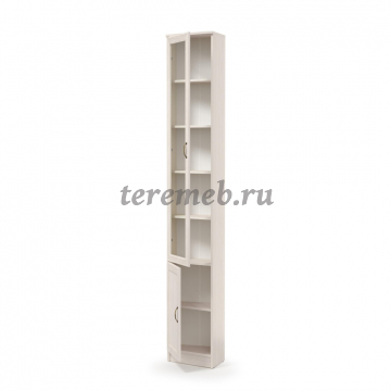 Шкаф угловой приставной В-21 Оливия (вудлайн кремовый/аруша венге), цена 8300 руб. - фото товара, ракурс 2