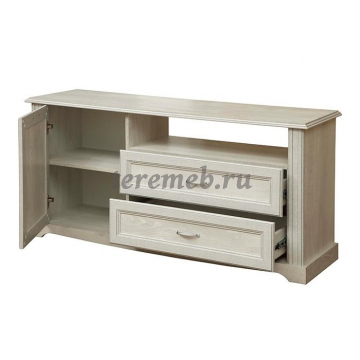 Стенка Сохо вариант 1, Материалы: ЛДСП; МДФ; ПВХ; ДВП; Стекло; Металл, Цвет: Бетон пайн белый/Бетон пайн патина