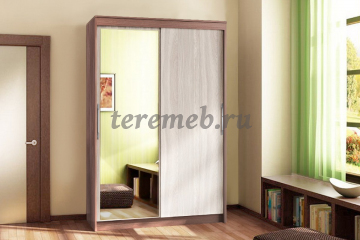 Шкаф-купе 011 Диал (ясень шимо темный/ясень шимо светлый) - фото товара, ракурс 1