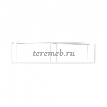 Шкаф навесной Ливерпуль, цена 5550 руб. - фото товара, ракурс 2