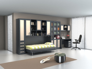 Тумба подкатная Гарун Т01, Материалы: ЛДСП; МДФ; ПВХ; ДВП; Металл, Цвет: Арктика, Дуб сонома, Венге/Дуб молочный