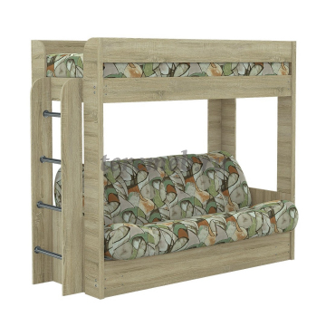 Диван-кровать двухъярусная Новая Элегия (акция), Артикул ДК-720, Размеры (ДхГхВ): 2090 х 860 х 1730 мм, спальное место:, I ярус — 1160 х 1860 мм, II ярус — 790 х 1890 мм