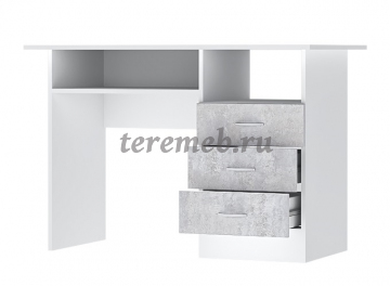 Детская Бриз ЛДСП вариант 4 (белый/цемент светлый), Артикул ДМ-743, Размеры (ДхГхВ): По-модульно