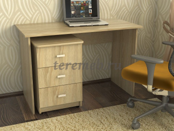 Стол письменный СТ-10 с тумбой ФТ-43 Феникс - фото товара, ракурс 1