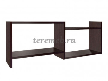 Полка навесная Кубик-5 (венге) - фото товара, ракурс 1