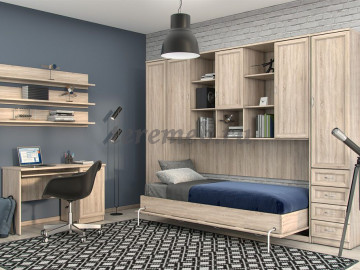 Полка навесная Гарун ПН03, Материалы: ЛДСП; ПВХ, Цвет: Арктика, Дуб сонома, Венге