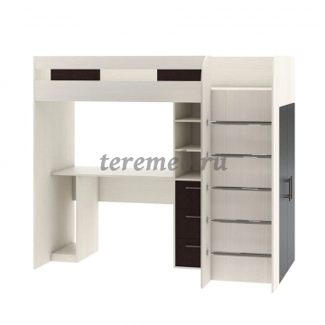 Кровать-чердак Лео (анкор светлый/бодега тёмный), цена 32850 руб. - фото товара, ракурс 2