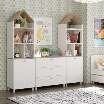 Шкаф комбинированный Эйп 13.14, Артикул С-918, Размеры (ДхГхВ): 530 х 415 х 1838 мм