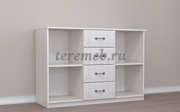 Комод Кэт-6 (2 створки, 4 ящика), цена 12050 руб. - фото товара, ракурс 2