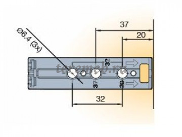 Толкатель Push Latch система открытия нажатием - фото товара, ракурс 4
