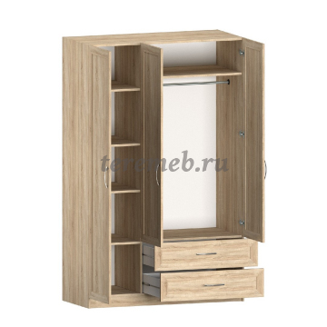 Шкаф 3-х дверный Классика 7.31, цена 22300 руб. - фото товара, ракурс 2