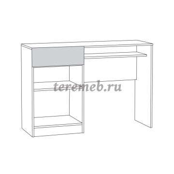 Стол туалетный Ливерпуль 12.46.01, Артикул СТ-997, Размеры (ДхГхВ): 1198 х 413 х 823 мм