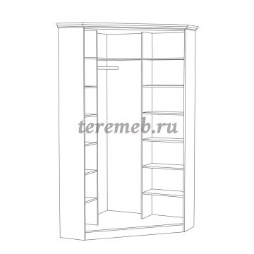 Шкаф угловой Ливерпуль 13.124.01, цена 27300 руб. - фото товара, ракурс 2